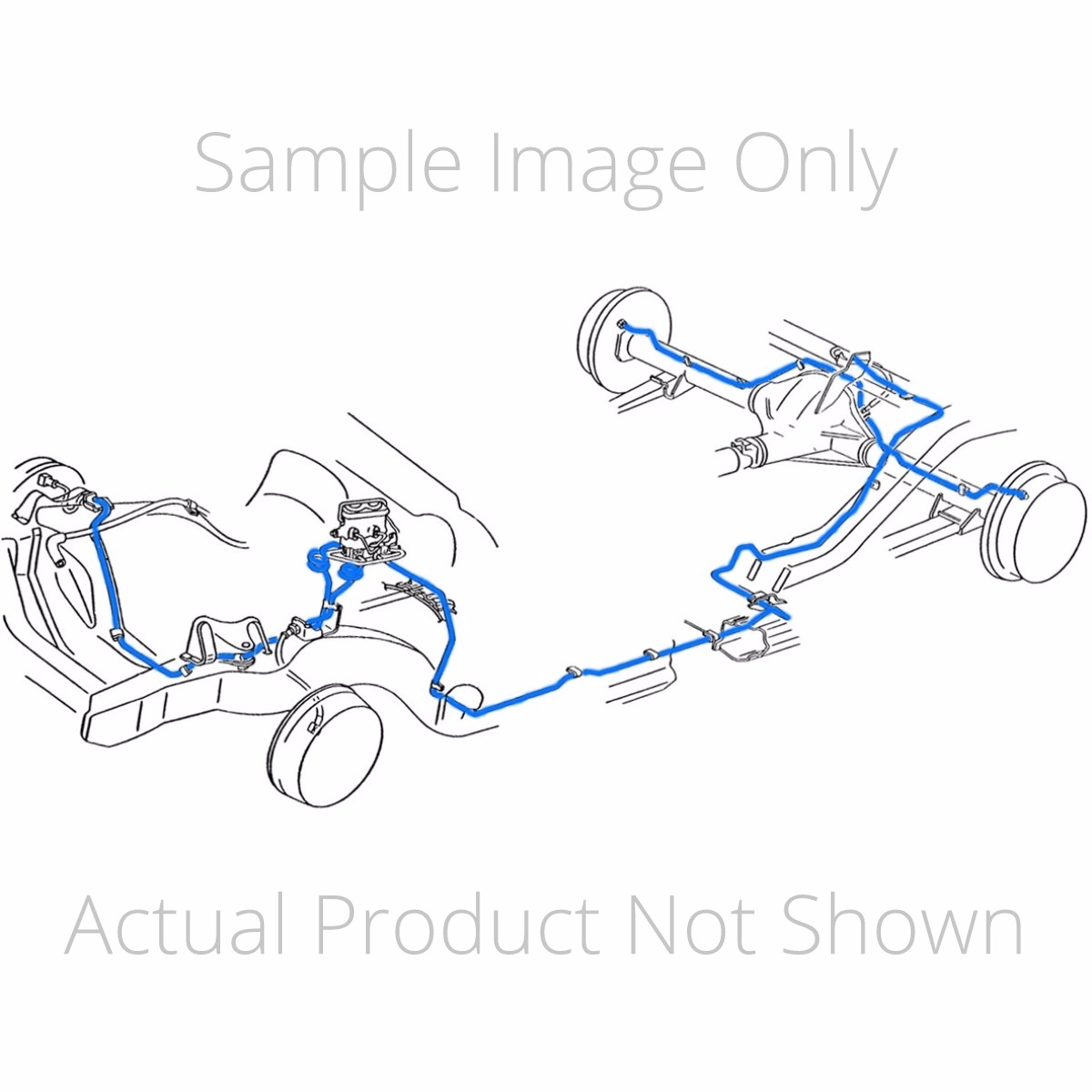 2004 05 Buick Lesabre Four Wheel Disc W Abs Complete Brake Line Kit 10 Inline Tube